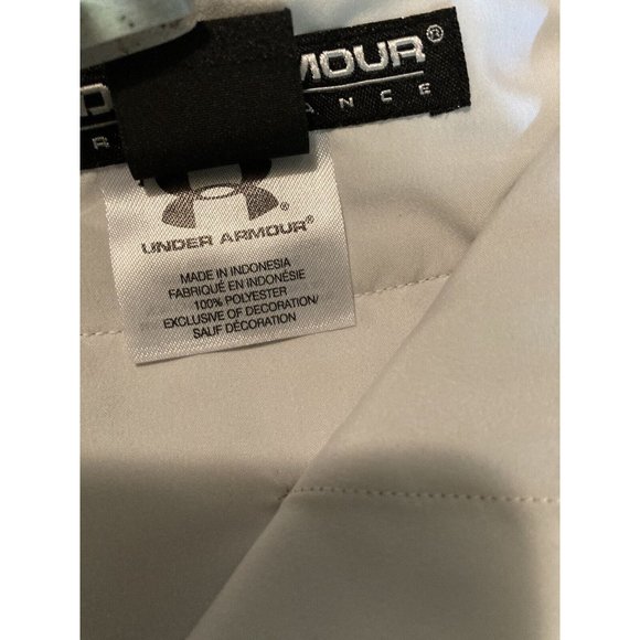 Under Armour Performance Golf Shorts Mens 34R Beige Flat Front Pockets Logo - Picture 9 of 12